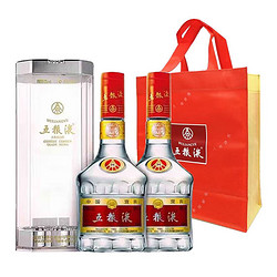 WULIANGYE 五粮液 普五 第七代 浓香型白酒 52度 500ml*2瓶 双瓶装 送礼袋 海外版行情价多少