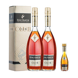 RÉMY MARTIN 人头马 洋酒干邑白兰地CLUB 500ml*2 正品行货带码价格多少钱？