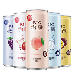 RIO 锐澳 预调鸡尾酒微醺3度小美好低度汽泡酒水果多口味啤酒330ml*6罐市场价多少钱？