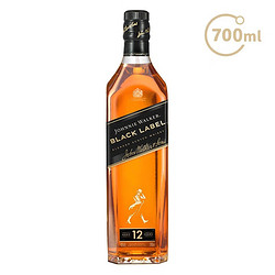 JOHNNIE WALKER 尊尼获加 经典威士忌洋酒12年黑牌黑方 红牌红方 尊尼获加黑牌黑方700ml无盒最终到手价多少钱？