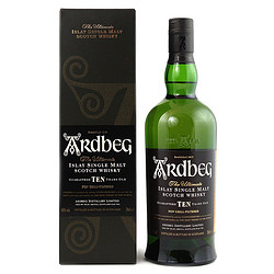 Ardbeg 雅柏 10年 单一麦芽 苏格兰威士忌 46%vol 700ml 礼盒装电商卖多少钱？