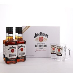 JIM BEAM 金宾 白占边 美国 调和型 威士忌 洋酒 750ML*4礼盒装最终到手价多少钱？