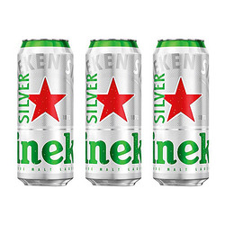 Heineken 喜力 星银啤酒500ml*3听最终到手价多少钱？