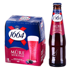 Kronenbourg 1664凯旋 啤酒 法国原装原瓶进口1664果味精酿啤酒 1664蓝莓250ml*6瓶批发价多少钱？