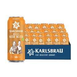 KARLSBRAU 卡斯布鲁 KARLSBRÄU）小麦啤酒 500ml*24听 整箱装 德国原装进口包邮价多少钱？