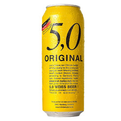 5.0 ORIGINAL 5.0小麦白啤酒500ml*12听礼盒装 德国原装进口包邮价多少钱？