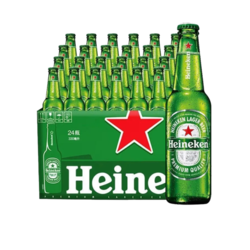 Heineken 喜力 经典黄啤全麦11.4°P 330ml*24瓶市场价多少钱？