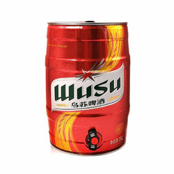 WUSU 乌苏啤酒 大红乌苏 5L 桶装电商补贴价多少钱？