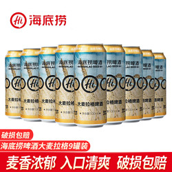 海底捞 啤酒大麦啤酒精酿啤酒泡沫箱500ML*9罐装市场价多少钱？