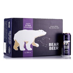 BearBeer 豪铂熊 12°浓烈啤酒500ml*24听 整箱装 德国原装进口最终到手价多少钱？